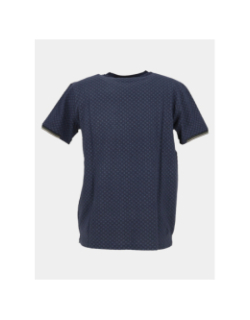 T-shirt en piqué de coton à motif bleu homme - Rms 26