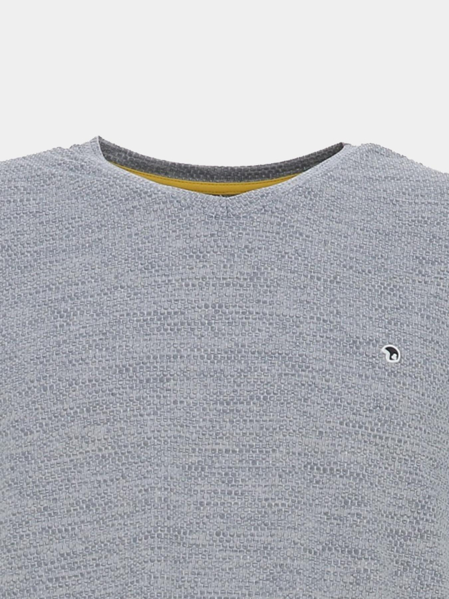 T-shirt tygos bleu homme - Benson & Cherry