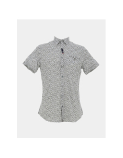 Chemise imprimée logiacourt blanc homme - Benson & Cherry