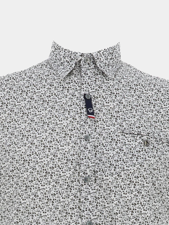 Chemise imprimée logiacourt blanc homme - Benson & Cherry