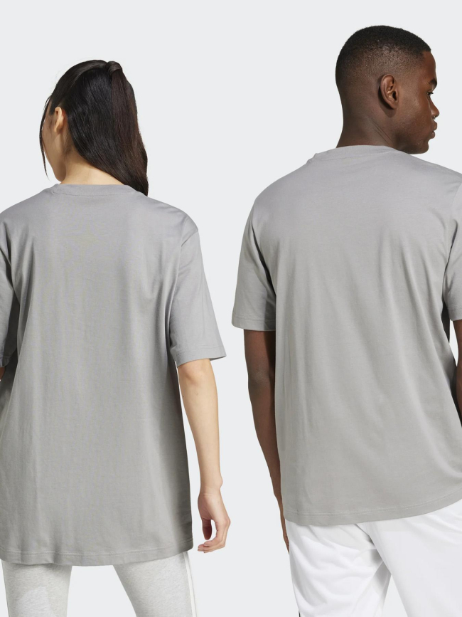 T-shirt à manches courtes slide gris adulte - Adidas