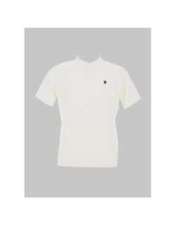 Polo en maille texturé blanc homme - Rms 26