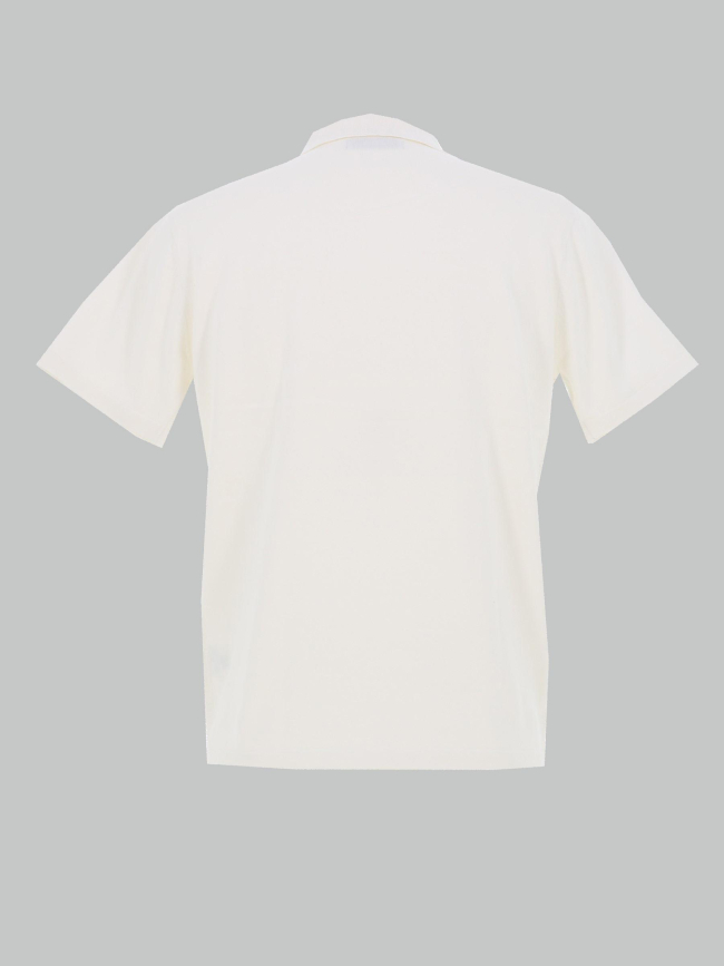 Polo en maille texturé blanc homme - Rms 26