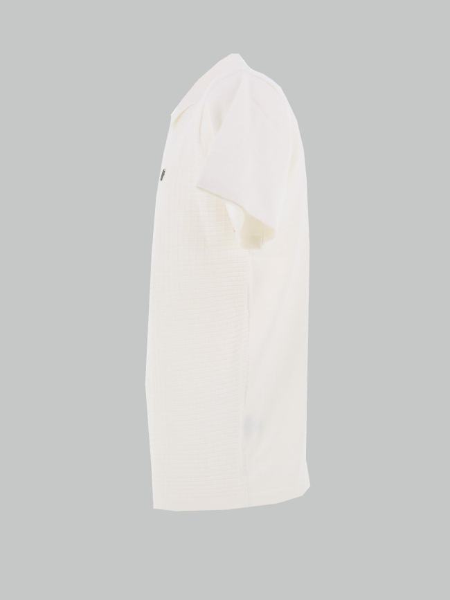 Polo en maille texturé blanc homme - Rms 26