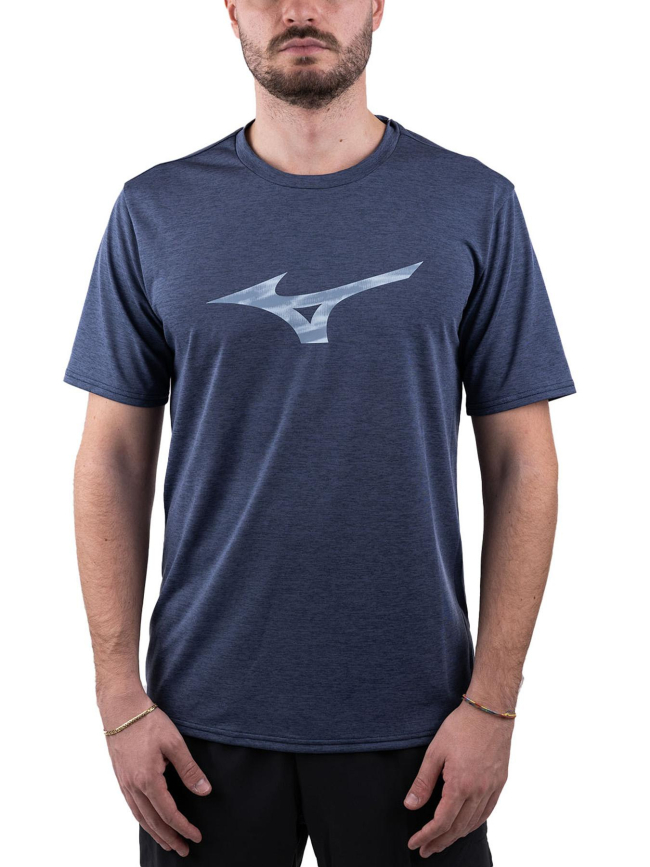 T-shirt de running core bleu marine homme - Mizuno