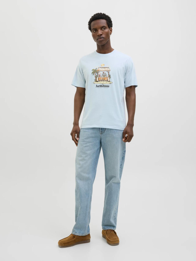 T-shirt jorskull coast bleu homme - Jack & Jones