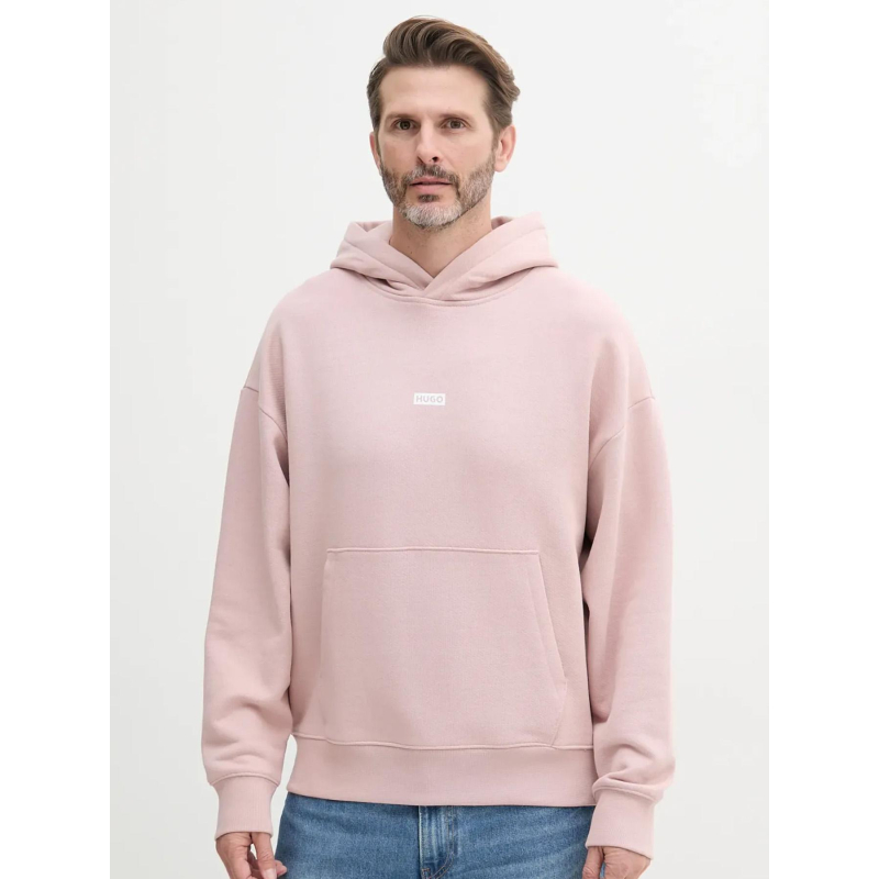Sweat à capuche nazardo rose homme - Hugo