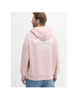 Sweat à capuche nazardo rose homme - Hugo