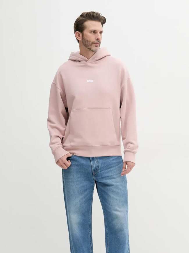 Sweat à capuche nazardo rose homme - Hugo