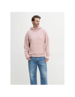 Sweat à capuche nazardo rose homme - Hugo