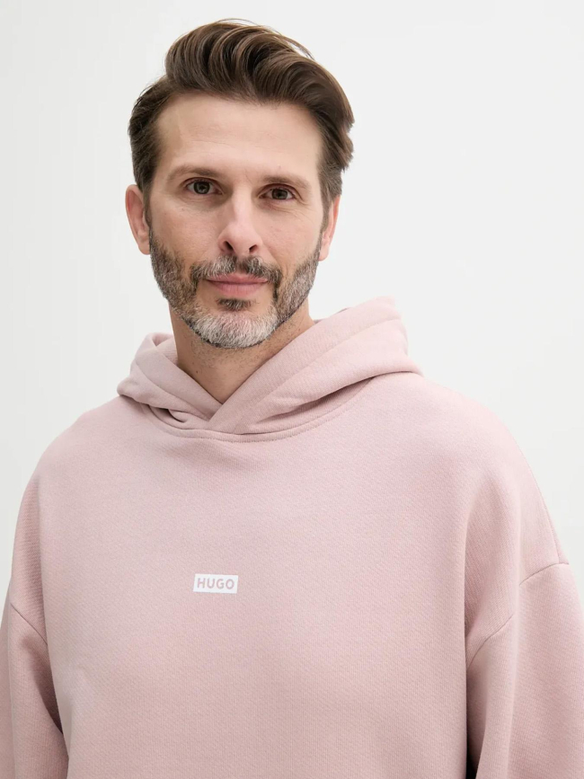 Sweat à capuche nazardo rose homme - Hugo