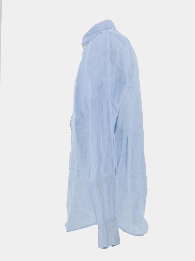 Chemise en lin pigment dyed bleu homme - Tommy Hilfiger