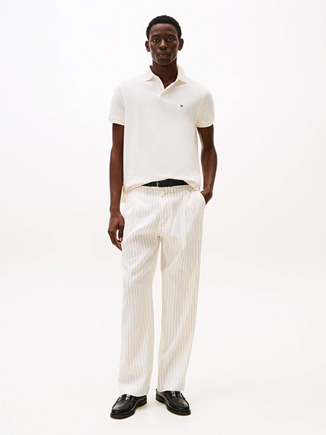 Polo regular fit core 1985 blanc écru homme - Tommy Hilfiger