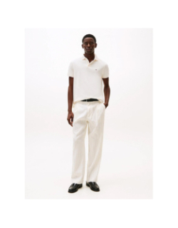 Polo regular fit core 1985 blanc écru homme - Tommy Hilfiger