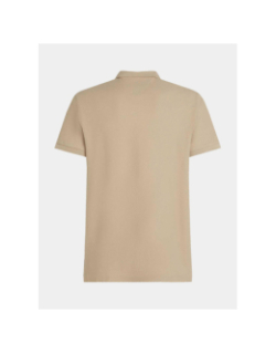 Polo regular fit uni beige homme - Tommy Hilfiger