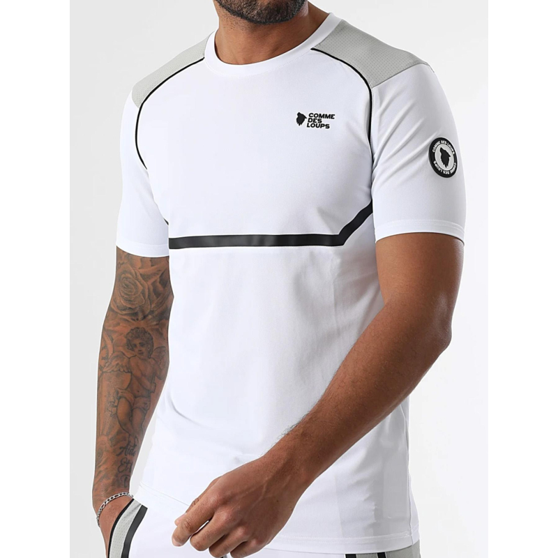 T-shirt de sport baltirun blanc homme - Comme Des Loups