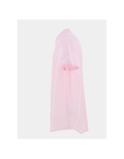 Chemise rayée en lin regular fit rose homme - Tommy Jeans