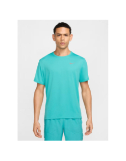 T-shirt de running miler turquoise homme - Nike