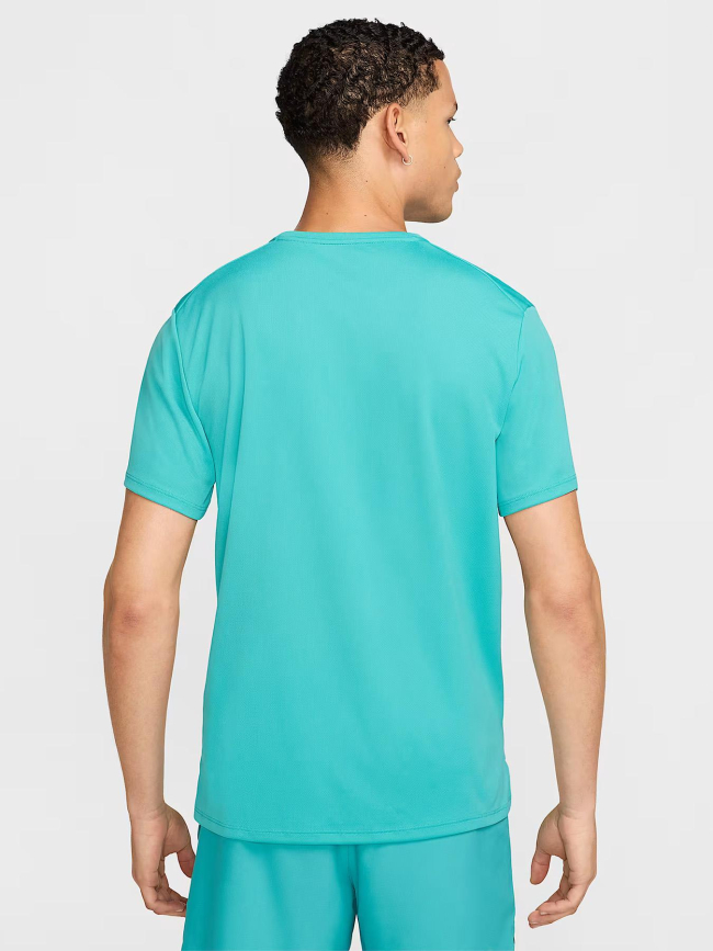 T-shirt de running miler turquoise homme - Nike