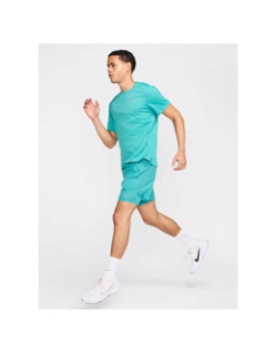 T-shirt de running miler turquoise homme - Nike
