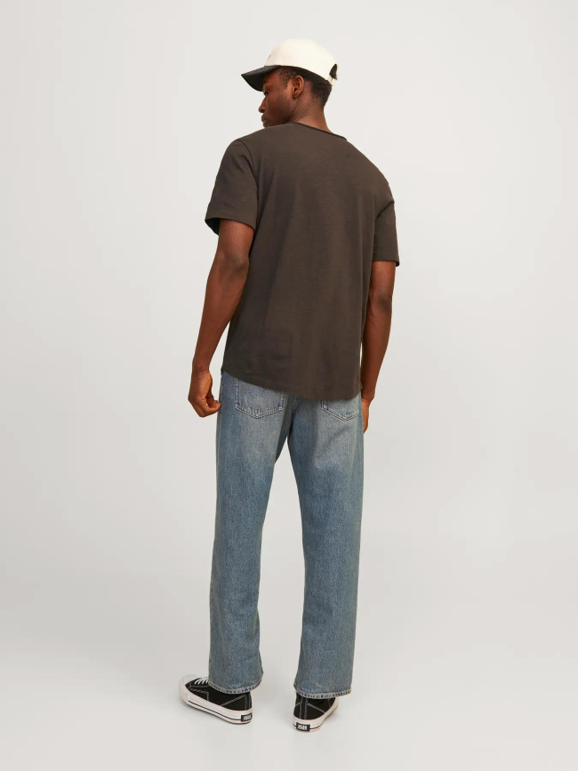 T-shirt uni basher marron homme - Jack & Jones