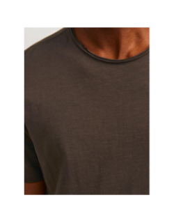 T-shirt uni basher marron homme - Jack & Jones
