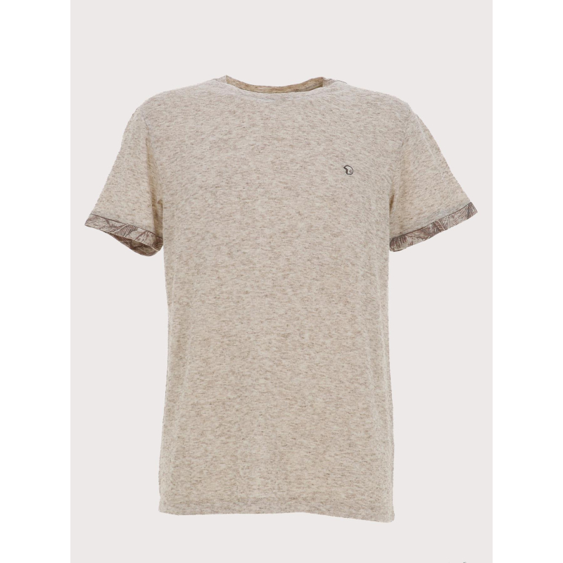 T-shirt à manches courtes tumin beige homme - Benson & Cherry