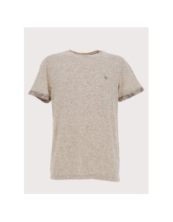 T-shirt à manches courtes tumin beige homme - Benson & Cherry