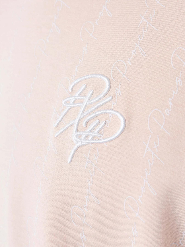 T-shirt écriture logo orange homme - Project X Paris