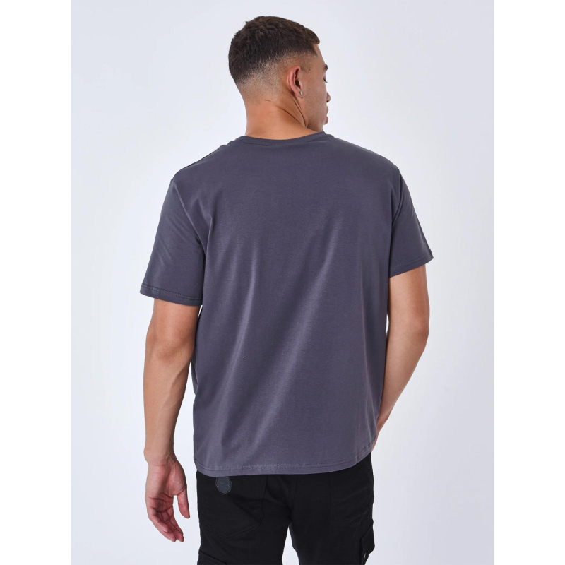T-shirt cœur brisé brodé gris homme - Project X Paris
