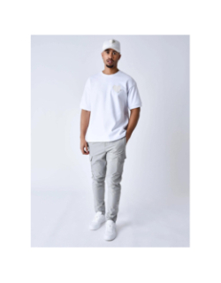 T-shirt cœur brisé brodé blanc homme - Project X Paris