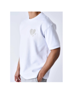 T-shirt cœur brisé brodé blanc homme - Project X Paris