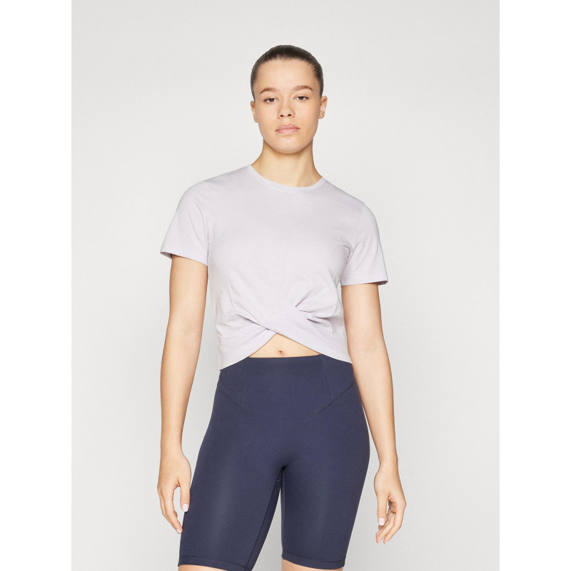 T-shirt crop cute violet femme - Only Play