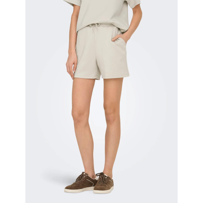 Short jogging lounge blanc écru femme - Only Play