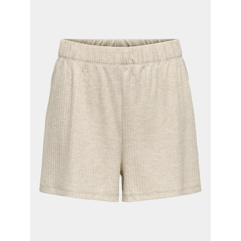 Short côtelé loose seren beige femme - Only Play
