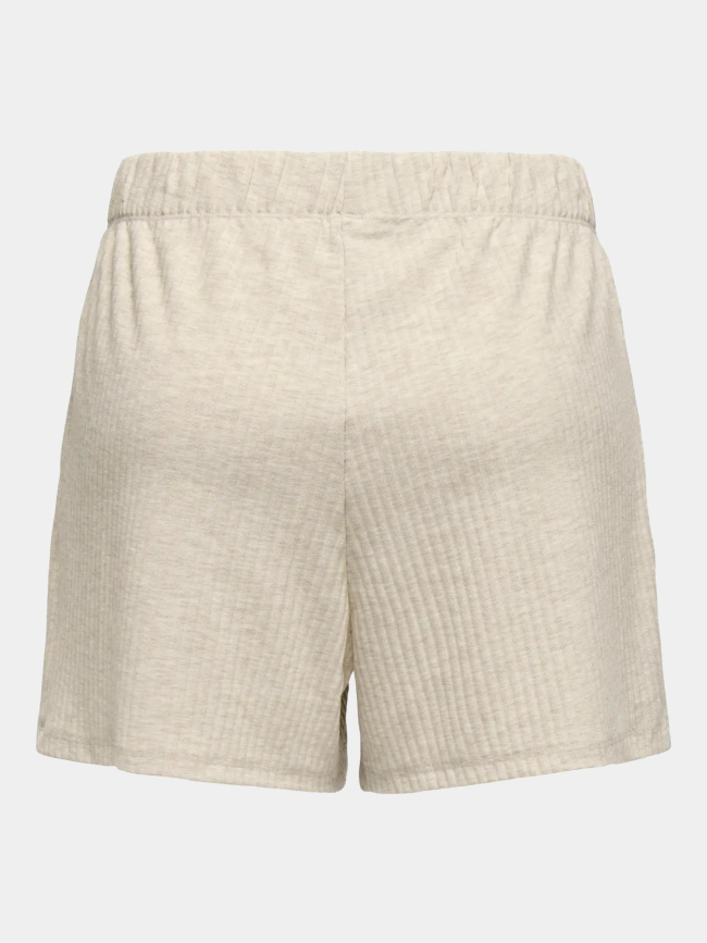 Short côtelé loose seren beige femme - Only Play