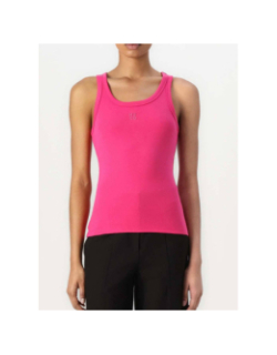 Débardeur uni logo datamia rose femme - Hugo