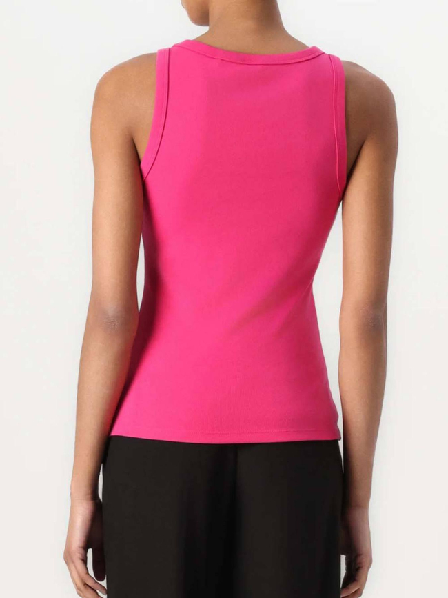 Débardeur uni logo datamia rose femme - Hugo