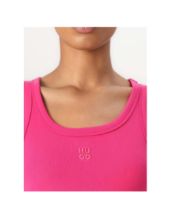 Débardeur uni logo datamia rose femme - Hugo