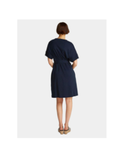 Robe courte ceinturée bleu marine femme - Tommy Hilfiger