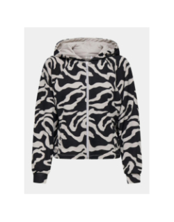 Sweat zippé crop imprimé onpro life noir femme - Only Play