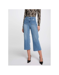 Jean crop clic stone bleu femme - Morgan
