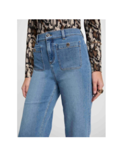 Jean crop clic stone bleu femme - Morgan