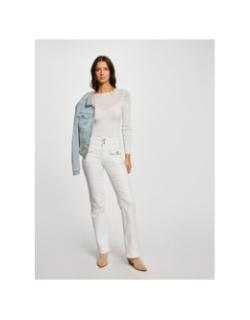 Jean bootcut polen blanc femme - Morgan