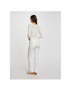 Jean bootcut polen blanc femme - Morgan