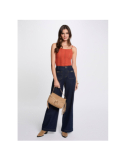 Débardeur maille molovic orange femme - Morgan