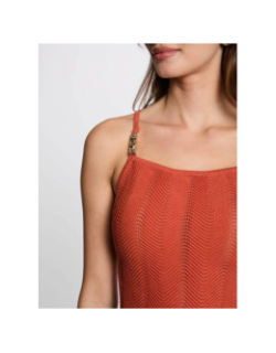 Débardeur maille molovic orange femme - Morgan