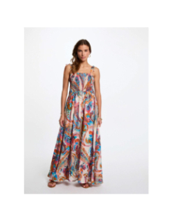 Robe longue godi multicolore femme - Morgan