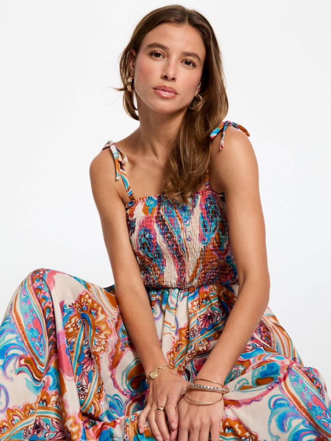 Robe longue godi multicolore femme - Morgan