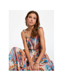 Robe longue godi multicolore femme - Morgan